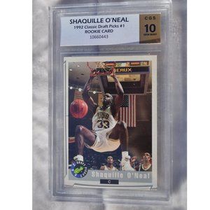 Shaquille O’neal CGS 10 MINT Rookie Card 1992 Classic Draft Picks #1 Collectible